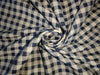 100% Cotton Denim Plaids Fabric 58" wide available in  [ NAVY PLAIDS / /CREAM PLAIDS/]