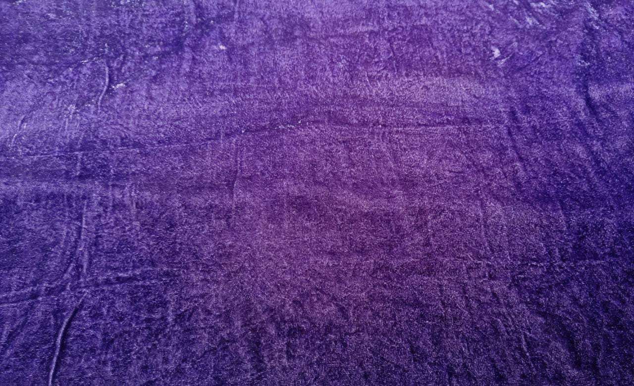 100% Chinese Plush Purple Silk Velvet Fabric ~ 44&quot; wide