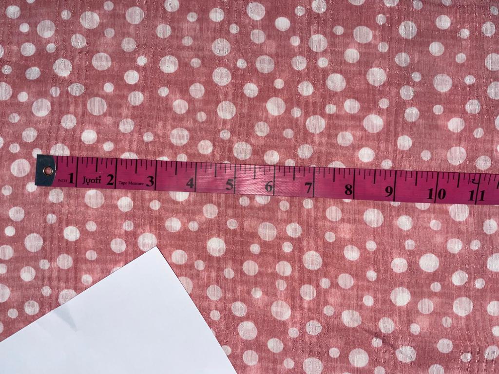 Chiffon printed fabric window pane 57" wide available in four colors grey, green, beige and pink [14032-14035]