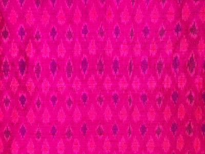 100% pure silk dupion ikat fabric pink color 44" wide available in 3 combinations[18470/71/72]