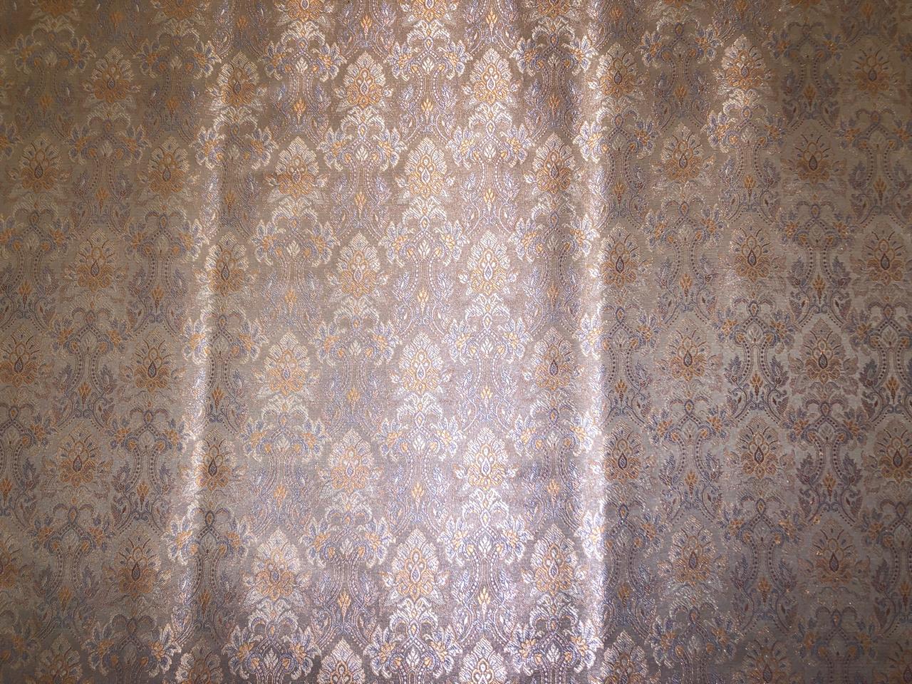 Silk Brocade fabric dusty lilac intricate floral  BRO1083[3]