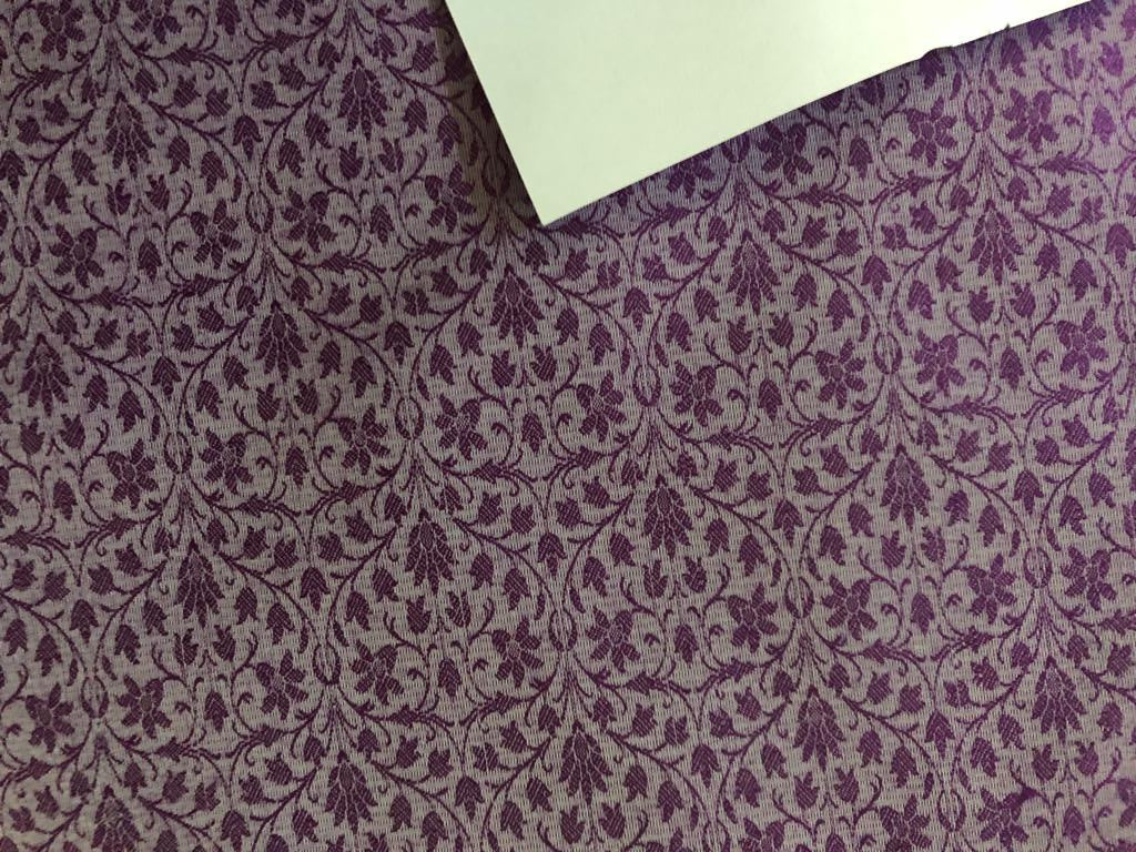 Silk Brocade fabric dusty grey color 44" wide available in two colors DUSTY GREY and PURPLE BRO738[6/7]