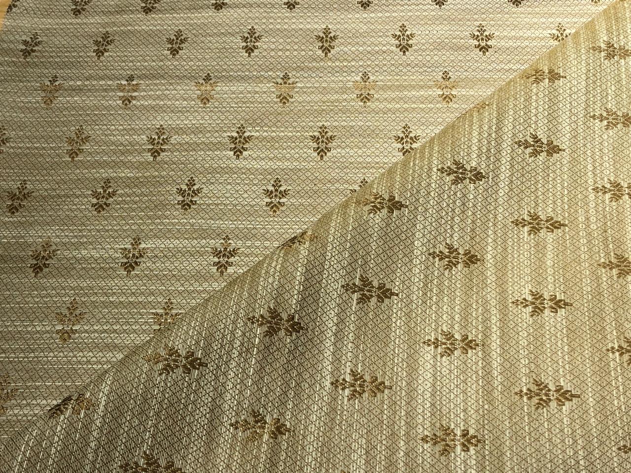Silk Brocade fabric GOLD X GOLD JACQUARD geometric with gold motifs BRO1015[5]