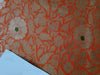 Silk Brocade fabric 44" wide BRO884 available in 4 colors [RED GREEN ORANGE X PINK ORANGE]