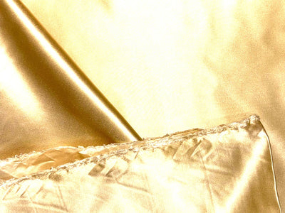 100% SILK DUTCHESS SATIN 48 momme light golden yellow  54" wide [18374]