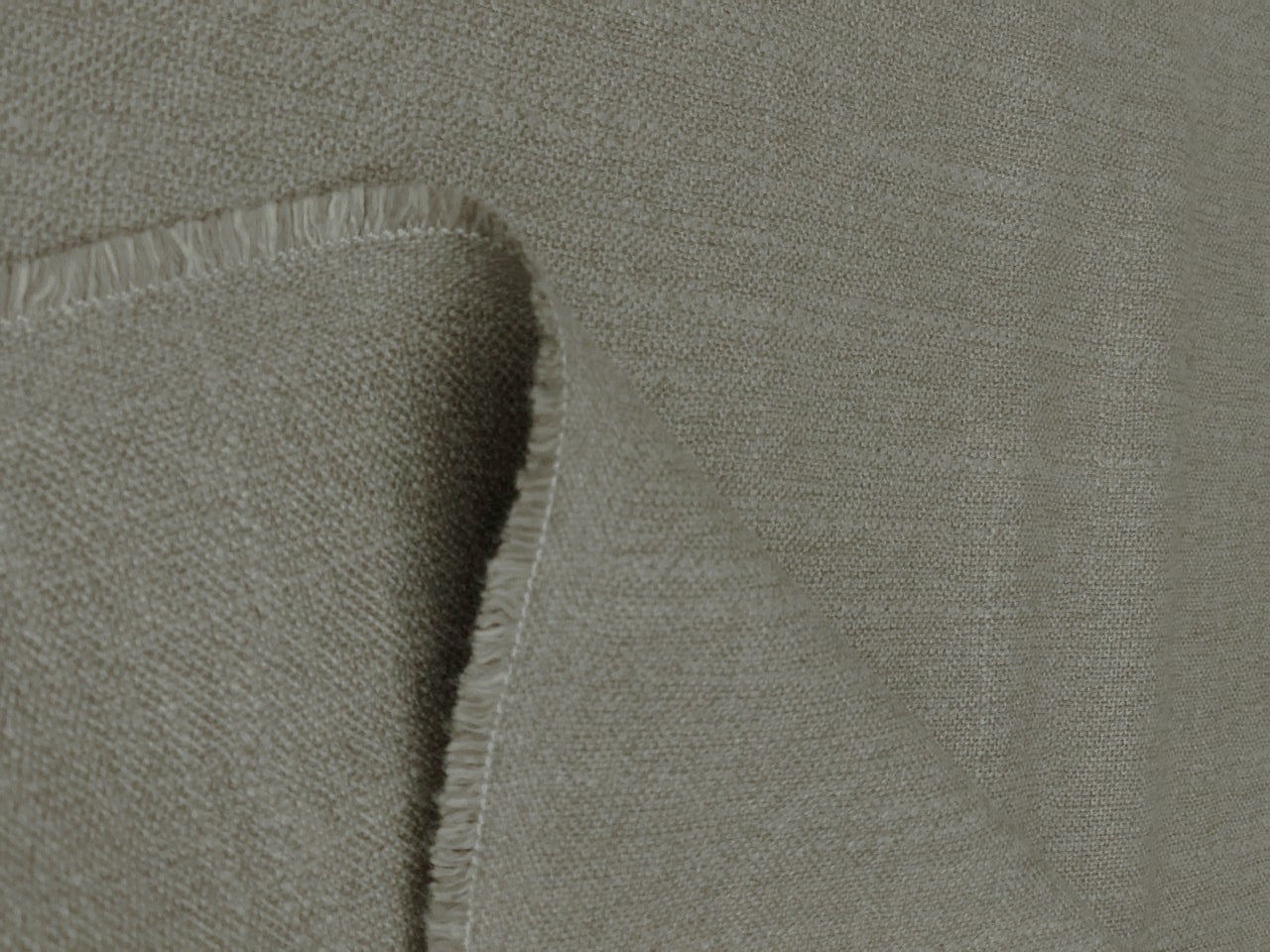 Suiting Poly jute fabric is a   blend of natural jute fibers and synthetic polyester olive beige color [18641]