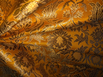 Silk Brocade fabric 44" wide BRO719C[1-6]available in 6 colors BURGANDY ,MANGO ,PURPLE ,GREY, BLUE ,ORANGE
