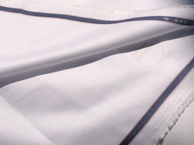 Italian Supima Cotton Twill VERCELLI' 58" wide available in white, pink and lilac [18632/33]