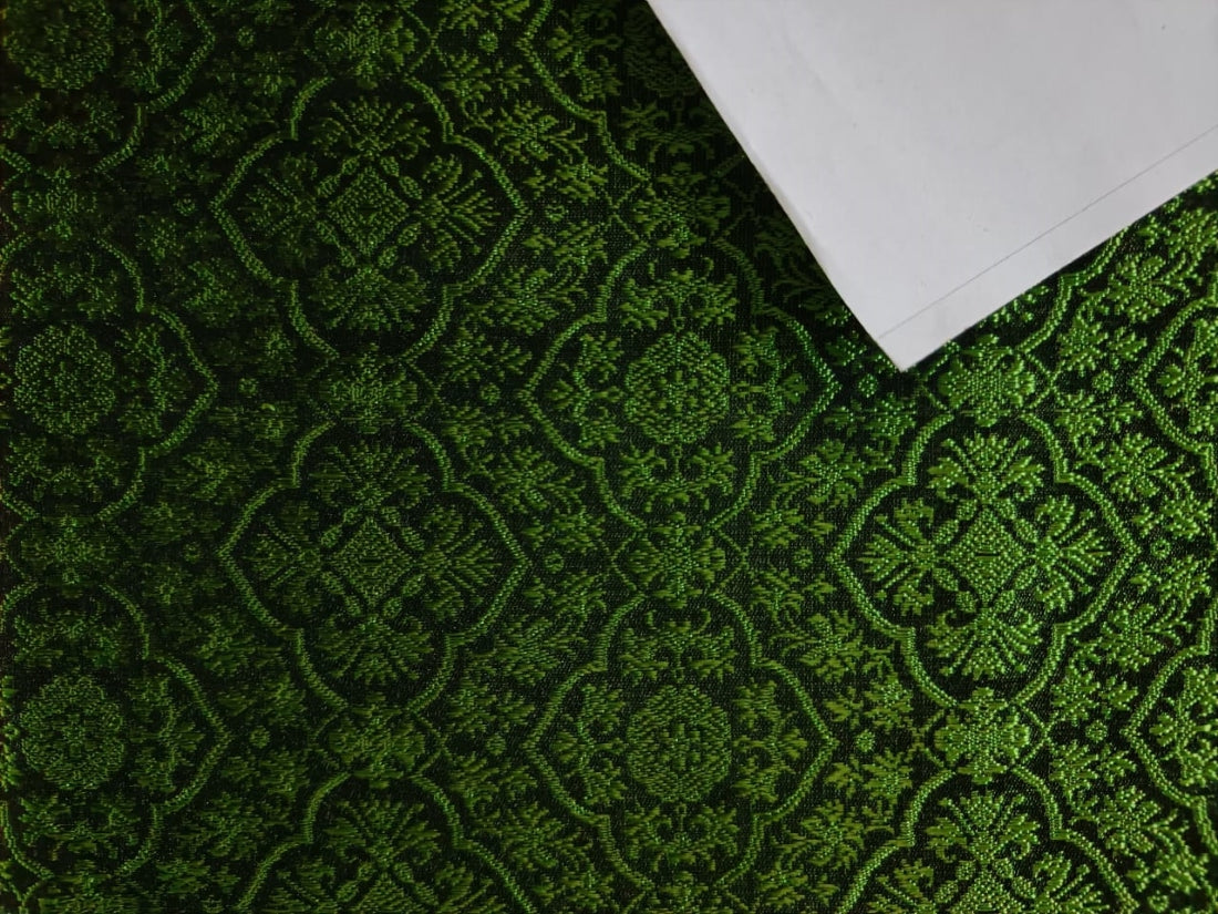 Silk Brocade fabric available in 2 colors,Green X Black and purple Color 44" wide VESTMENT BRO467[3]/BRO901[5]