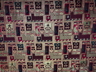 Silk Brocade fabric squares and rectangle motifs with intricate designs within available in pinks ,navy and deep bottle green  BRO1095