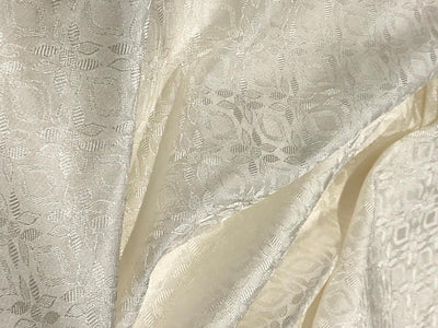 Silk Brocade fabric 44" self geometric  jacquard available in 4 colors pink ,olive , white ivory and lilac BRO1051