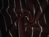 Bamboo lycra pique knit fabric 75" available in matching stripe and solid colors brown/blue and black