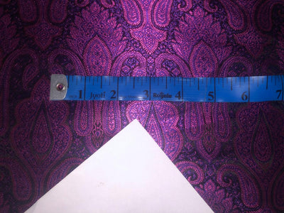 Silk Brocade fabric 44" wide  PURPLE AND PINK  JACQUARD   BRO910[6]