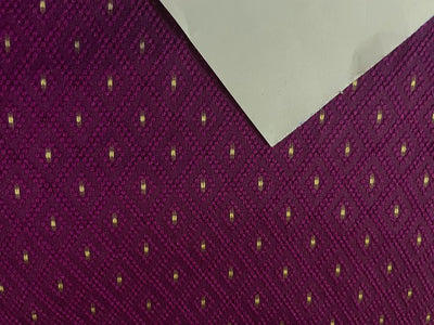 Silk Brocade fabric available in 2 colors  purple and navy with metallic gold dots 58" WIDE BRO903[1/2]