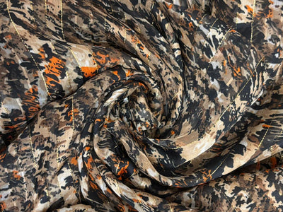 Chiffon Satin stripe  fabric 44" wide available in two designs paisley and animal print