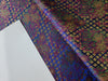 Silk Brocade jacquard fabric 44" wide BRO894 available in Four colors blue/brown/pinkand black