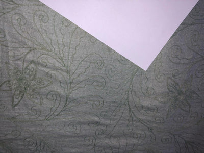 MATKA SILK embroidery pastel mint green [15897]