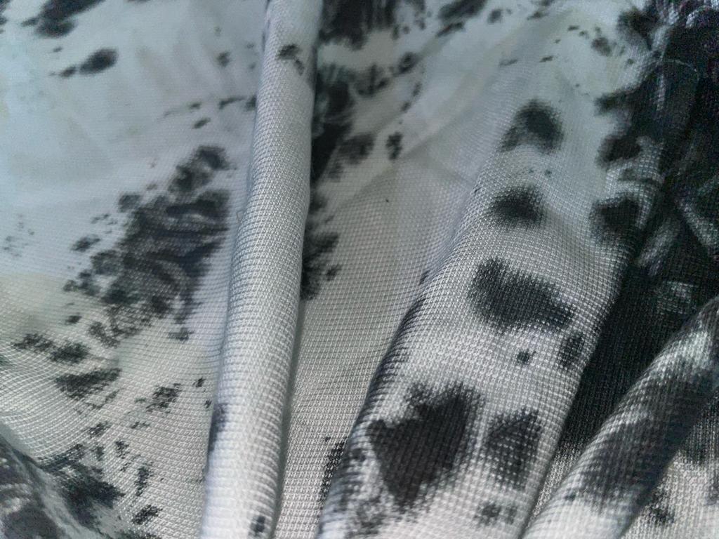 Tencel Dobby Tie Dye Black X White [marble] color Print ~ 58"wide