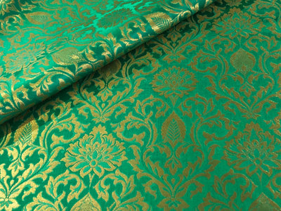 Brocade fabric available in 4 colors 44" WIDE  burgandy/royal blue/ rouge pink and green BRO827A