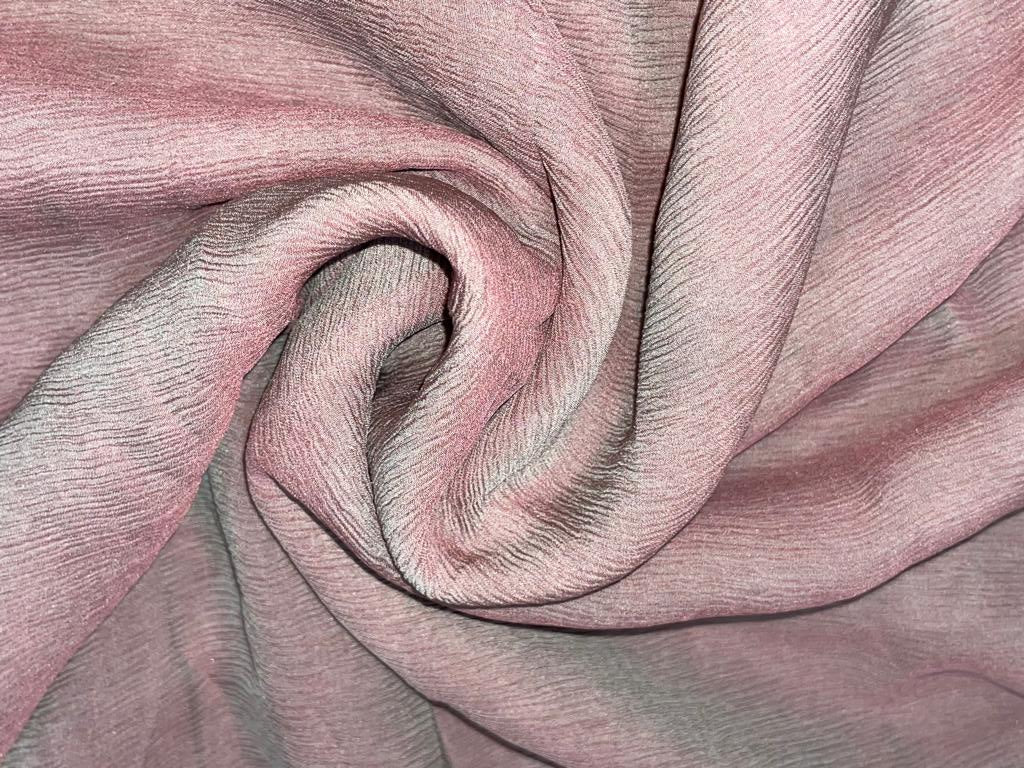 Silk chiffon  2 tone pinkish lavender fabric 44&quot; wide