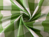 100% PURE SILK TAFFETA FABRIC GREEN IVORY PLAIDS 54&quot;wide TAFC65[1]