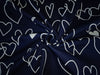 100% Cotton Denim  Fabric 58" wide available in FIVE STYLES  styles [ZIG ZAG / UNICORN / HEART / DENIM BLUE STARS /DINOSAUR/BLACK,BLUE STARS] [15054/55/66/68/15351/54]