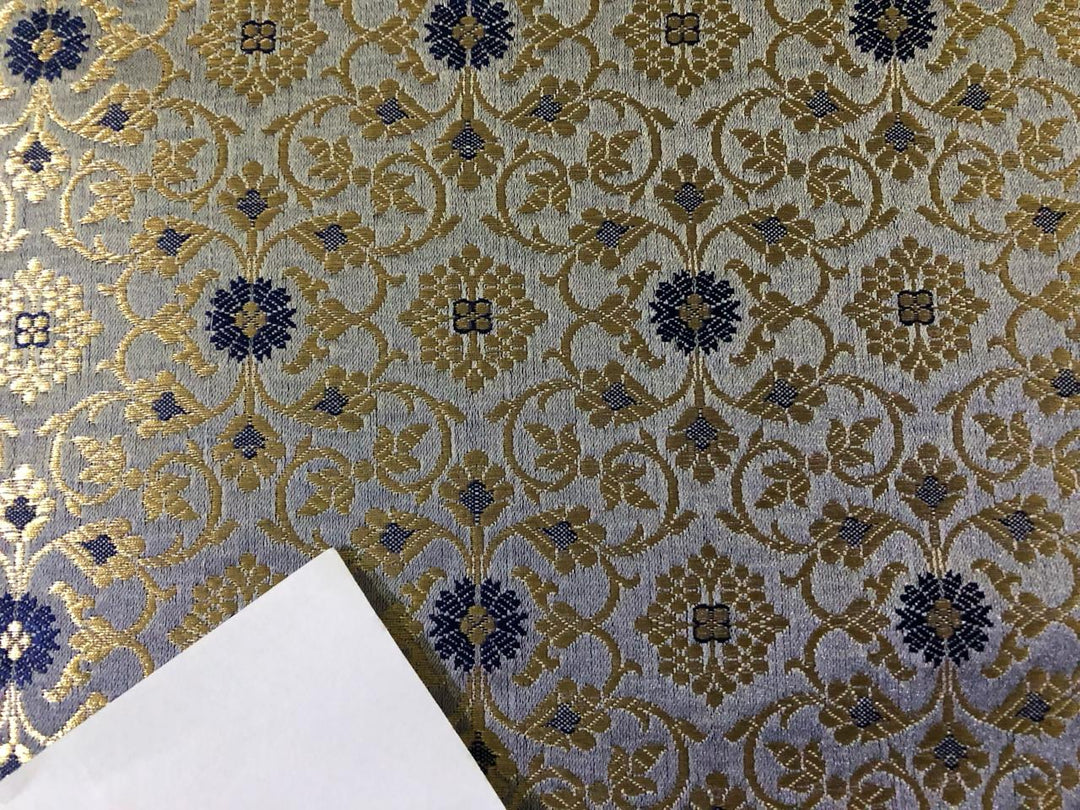 Silk Brocade fabric with subtle metallic gold JACQUARD BRO931