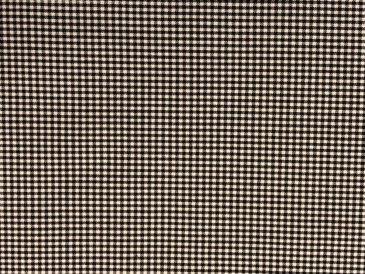 SUITING PLAIDS POLYESTER VISCOSE 58"hounds tooth available in 2 sizes 3 mm and 4 mm [18318/19]