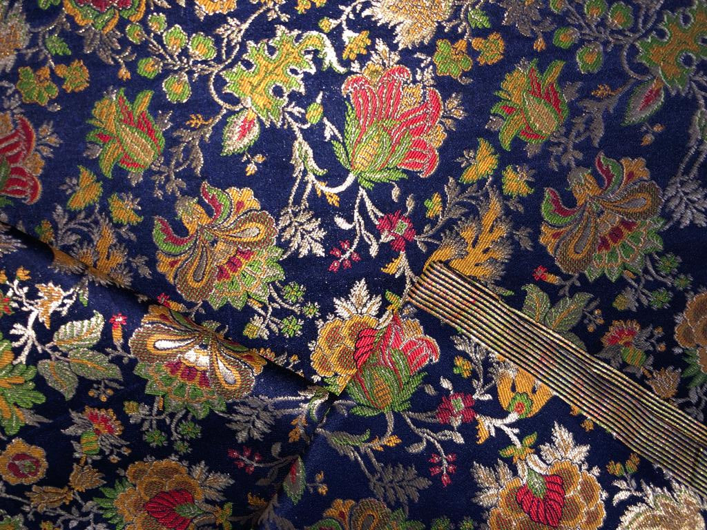 Silk Brocade fabric 44" wide Floral Jacquard KING KHAB available in 4 colors BRO917[15706-15709]