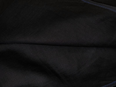 100% Linen premium heavy 44lea  suiting fabric 58" wide available in 2 colors black and butter cream [18501/02]
