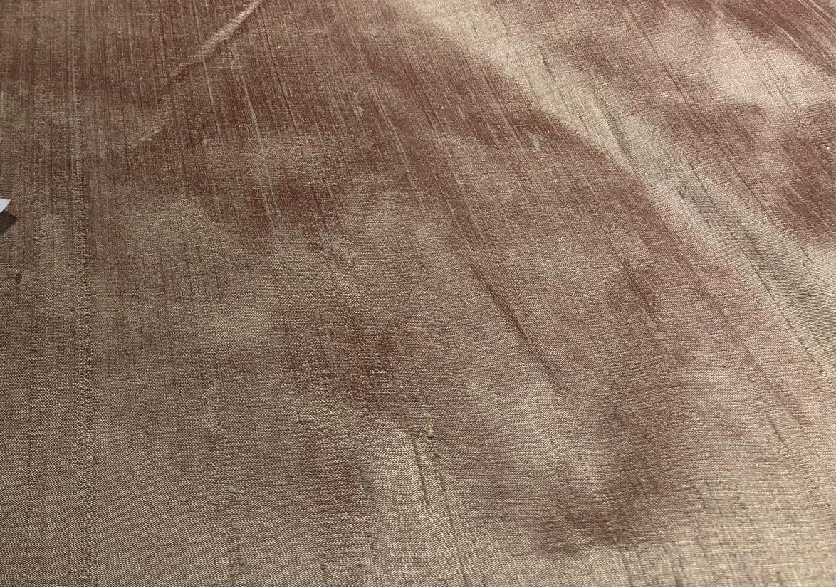 100% Pure silk dupioni fabric red x cream  color 54" wide with slubs MM129[1]