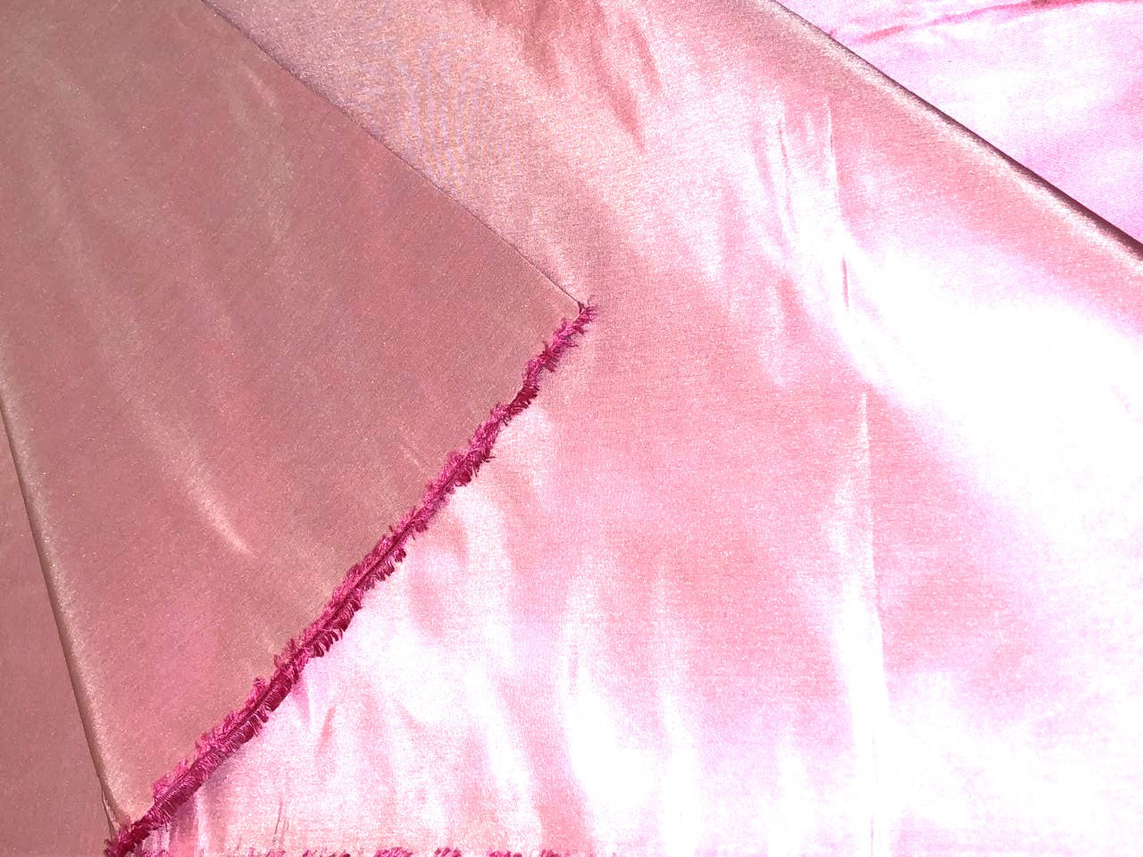 Silk TAFETTA fabric pink x ivory  54"wide TAF345[1]