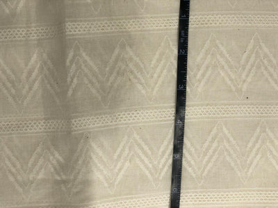 100% Cotton dobby and jacquard dark ivory [17723]