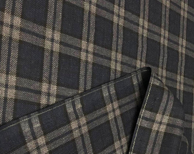 British Tweed Premium Suiting plaids Fabric 58" wide available in 3 colors ivory/slate blue/grey ,tan/rust/black and ink blue/ivory[18619/20/21]