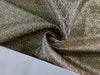 Brocade fabric silver grey with metallic gold jacquard 44" wide BRO820[5]