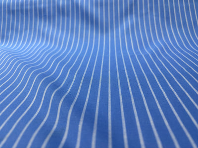 100% Cotton Poplin 58" wide stripes available in 2 colors pink and blue [17757/58]