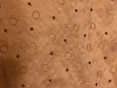 100% Silk dupioni silk  golden peach  embroidery 54" wide DUPE69[2]