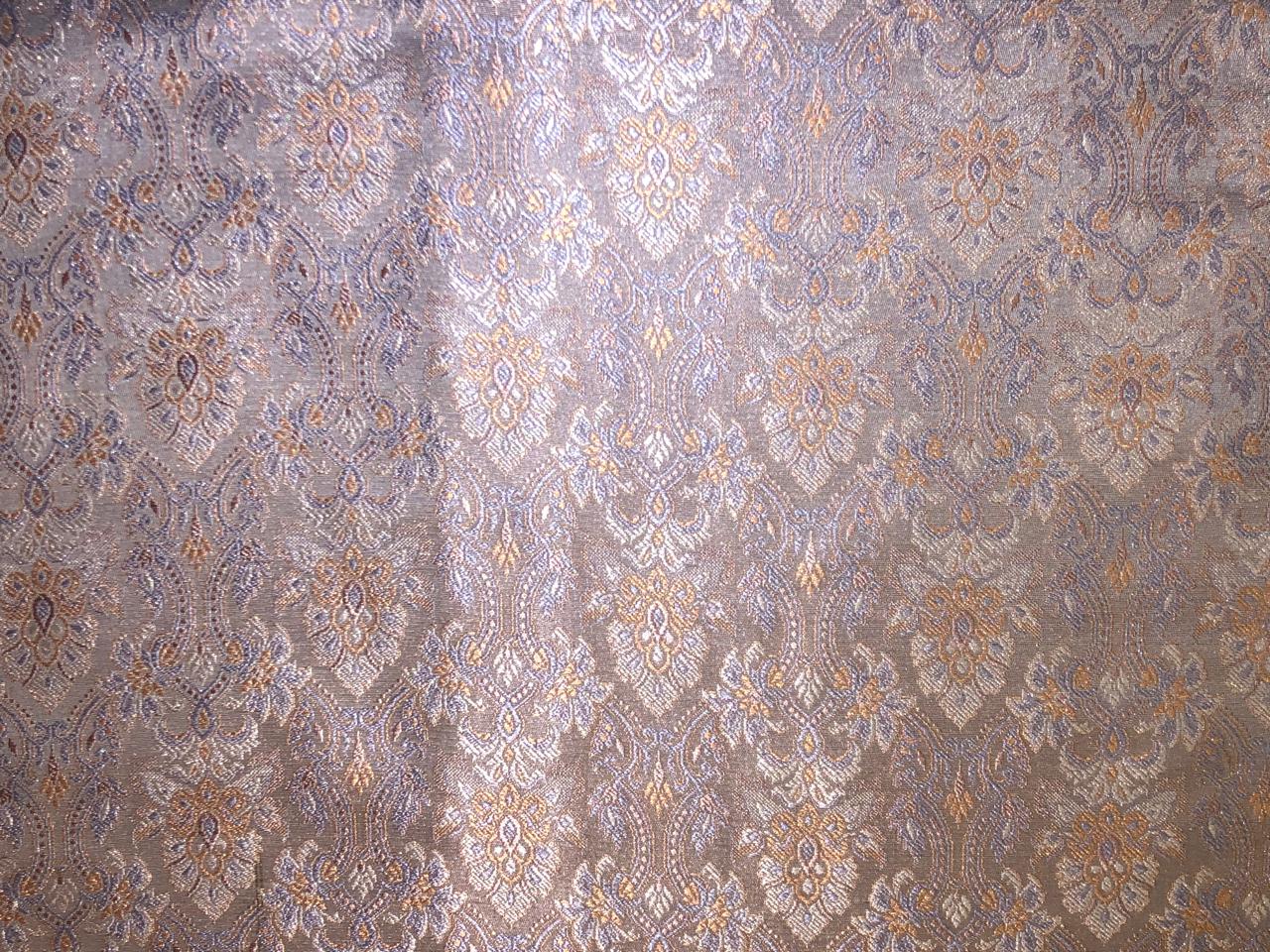 Silk Brocade fabric dusty lilac intricate floral  BRO1083[3]