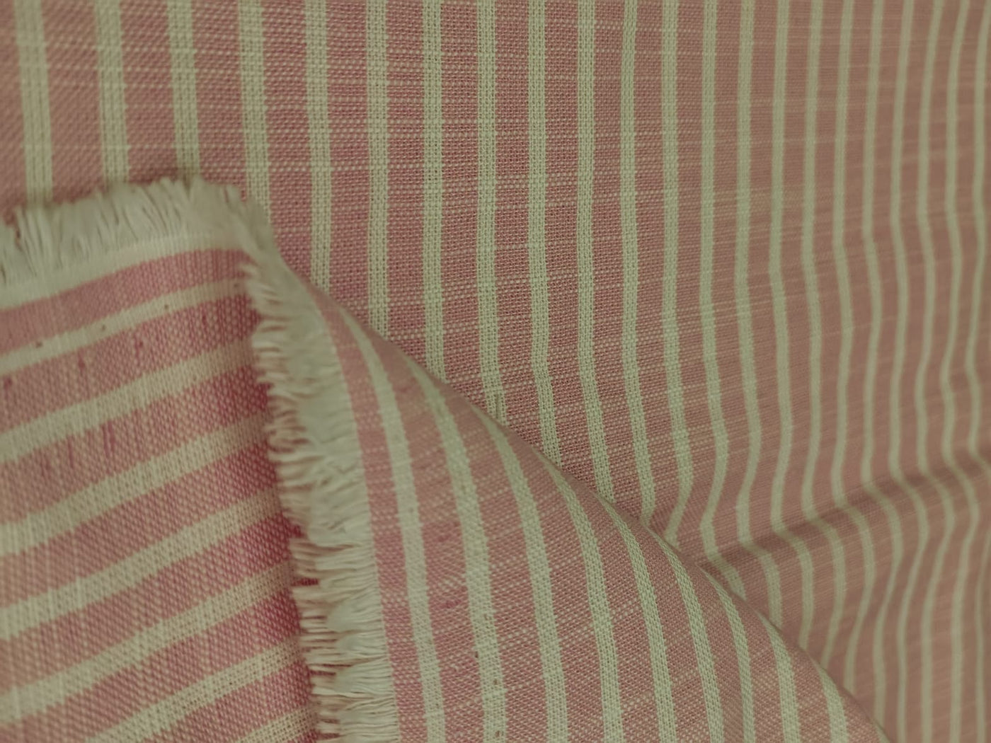 100% Cotton Poplin 58" wide  stripes available in 2 colors light pink and dark pinkp[18311/12]