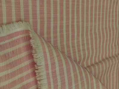 100% Cotton Poplin 58" wide  stripes available in 2 colors light pink and dark pinkp[18311/12]