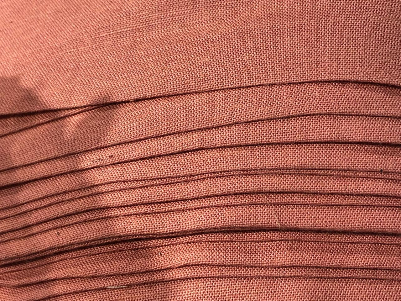 Linen  75% COTTON 25%  54" wide two tone linen peach x pink [17721]