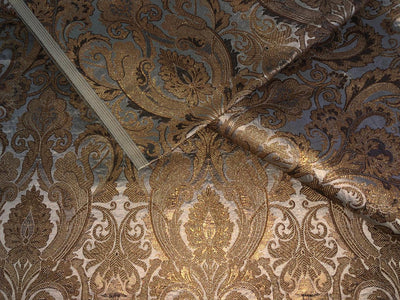 Silk Brocade fabric  beautiful antique gold jacquard BRO1006[4]