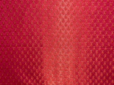 Silk Brocade fabric pink ,orange and metallic gold color 44" wide BRO376[6]