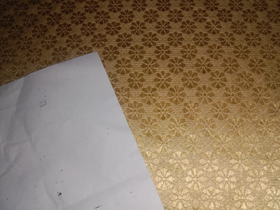 Spun Silk Brocade Fabric Gold color 44" wide BRO111[2] available for wholesale preorder