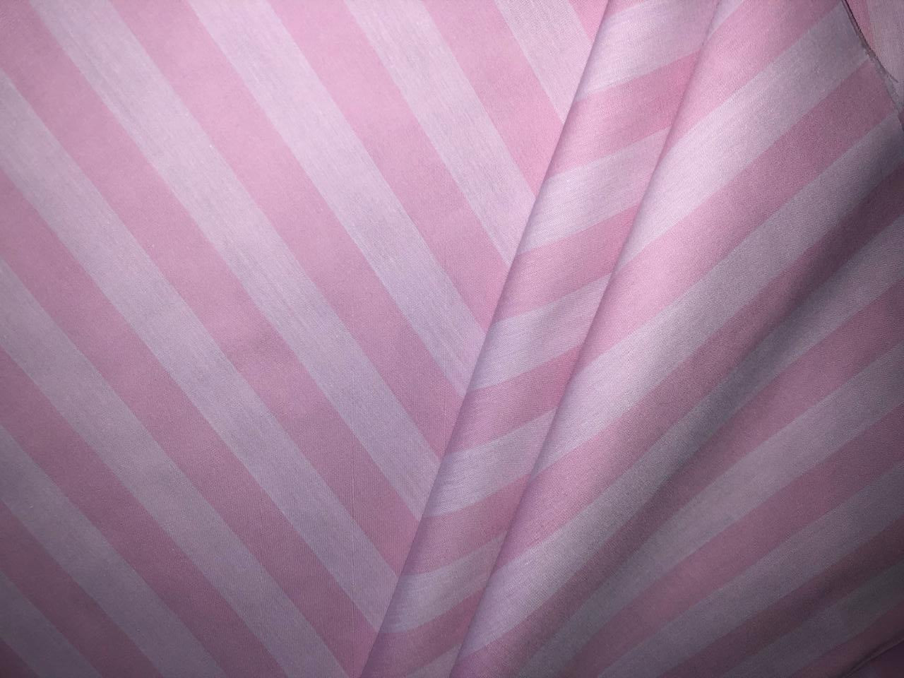 100% Cotton Poplin 58" wide pink stripes available in 2 shades light and bright [17809/810]