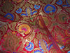 Silk Brocade King Khab fabric 36" wide BRO920 available in 6 colors PINK/ GOLD/ NAVY/ MANGO YELLOW / RED /BLACK