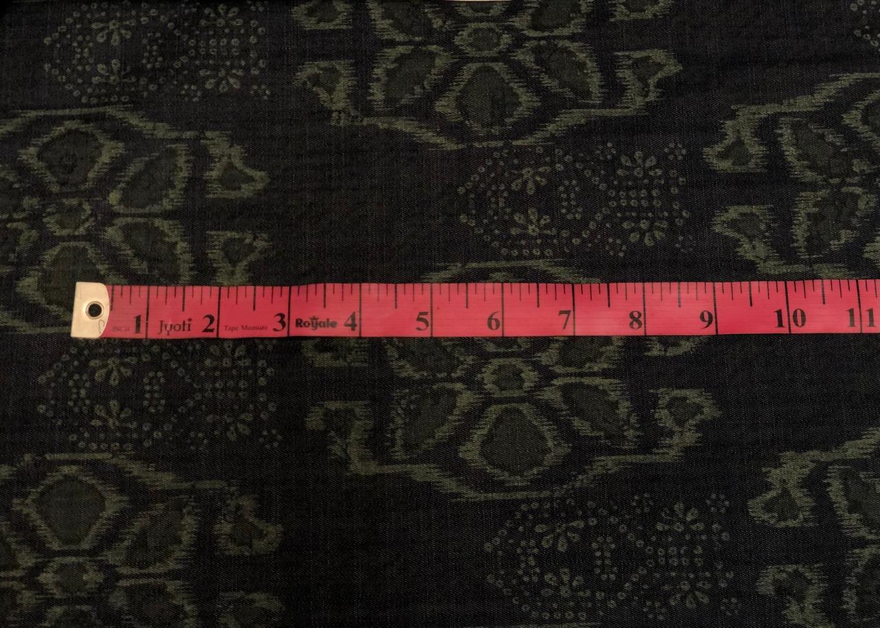 Denim 100% Cotton 58" wide animal print in 2 shades denim blue / teal and denim blue/blue [18613/14]