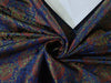 Silk Brocade fabric Blue,Green & Red Color 44" wide BRO224[3]