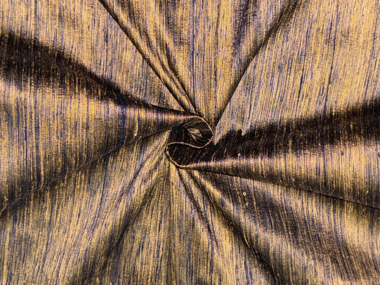 SILK Dupioni FABRIC 2 ply silk 54&quot;-orange/pink/black ,purple/golden brown ,brown/golden cream and purple x pink DUPNEWS14