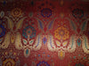 Silk Brocade fabric with RED ,BLUE,PURPLE,YELLOW AND metallic gold  paisley jacquard COLOR 44" WIDE BRO894[8]